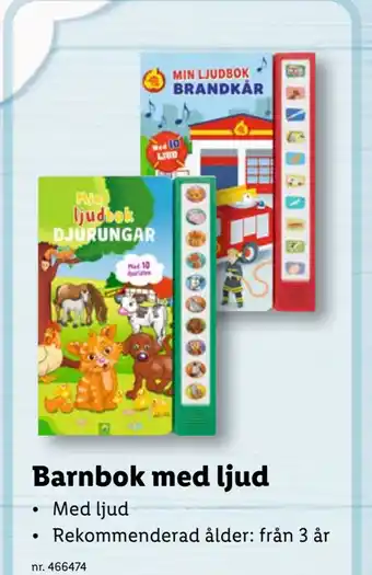 Lidl Barnbok med ljud erbjuda