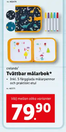 Lidl Tvättbar målarbok erbjuda