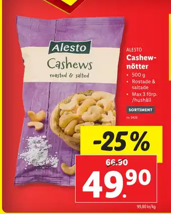 Lidl Cashewnötter erbjuda