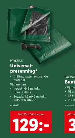 Lidl Universalpresenning erbjuda