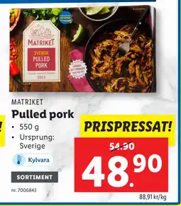 Lidl Pulled pork erbjuda