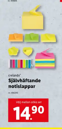 Lidl Självhäftande notislappar erbjuda