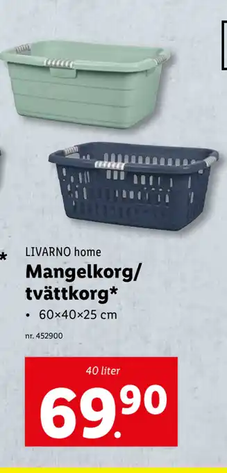 Lidl Mangelkorg/ tvättkorg erbjuda