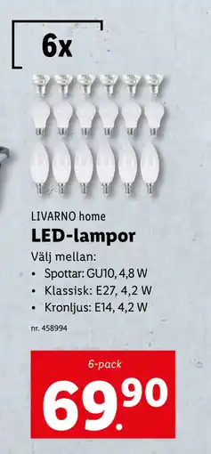 Lidl LED-lampor erbjuda