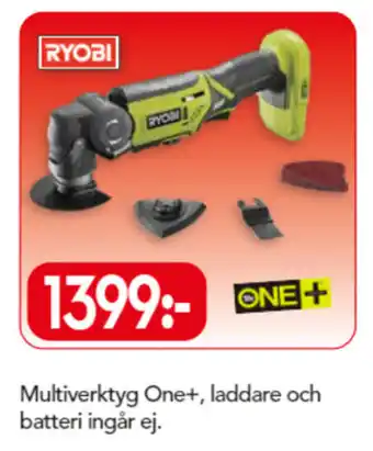 Bo Ohlsson Ryobi Multiverktyg One+, laddare och batteri ingår ej erbjuda