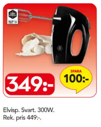 Bo Ohlsson Elvisp Svart 300W erbjuda