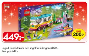 Lego Friends Husbil och segelbåt i skogen 41681
