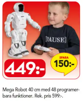 Mega Robot 40 cm med 48 programerbara funktioner