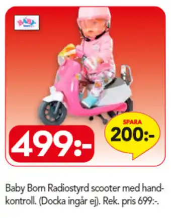Baby Born Radiostyrd scooter med handkontroll