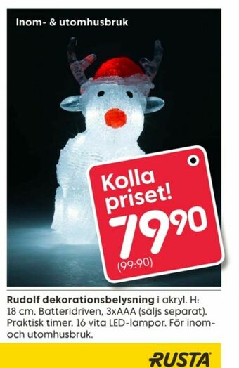 Rusta Ljusdekoration erbjuda