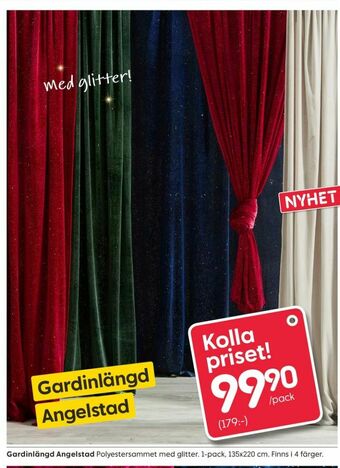 Rusta Gardiner erbjuda