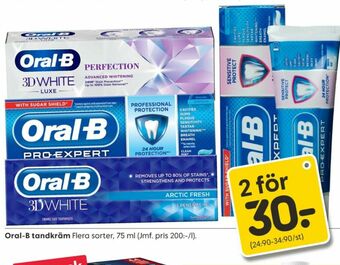 Rusta Oral-B Tandkräm erbjuda