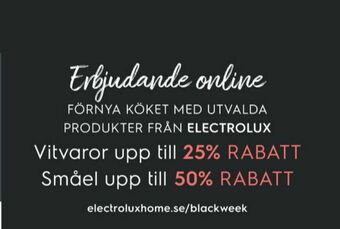 Electrolux Home Electrolux Procent erbjuda