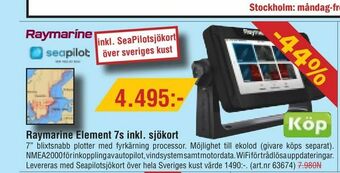 Erlandsons Brygga Raymarine Element 7s inkl. sjökort erbjuda