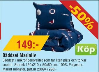 Erlandsons Brygga Bäddset Marinliv erbjuda