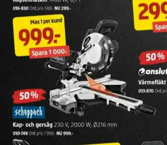 Jula Scheppach Kap- & gersåg erbjuda