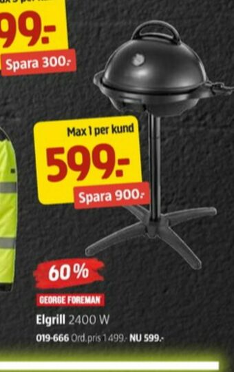Jula George Foreman Elgrill erbjuda