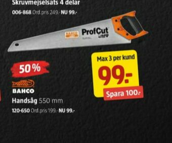 Jula Bahco Såg erbjuda