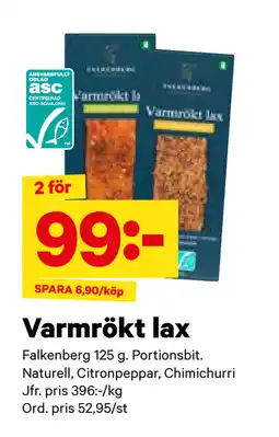 City Gross Varmrökt lax erbjuda