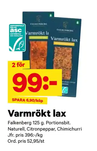 City Gross Varmrökt lax erbjuda