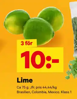 City Gross Lime erbjuda