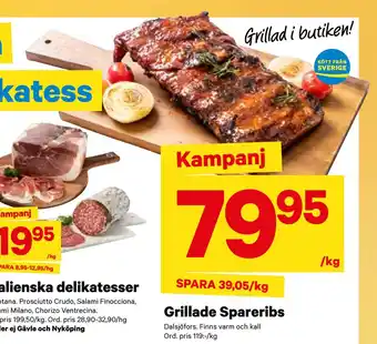 City Gross Grillade Spareribs erbjuda