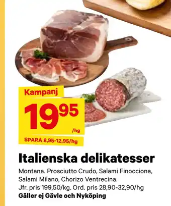 City Gross Italienska delikatesser erbjuda