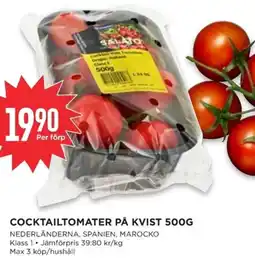 Willys Cocktailtomater på kvist erbjuda