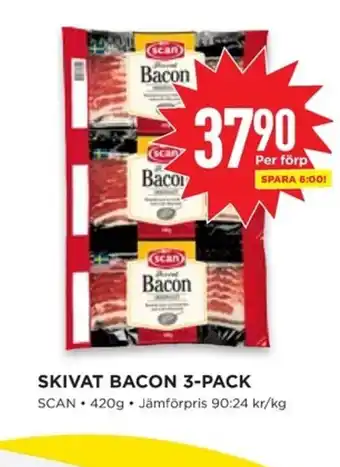 Willys Skivat bacon 3-pack erbjuda