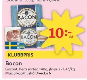 Hemköp Bacon erbjuda