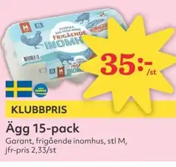 Hemköp Ägg 15-pack erbjuda