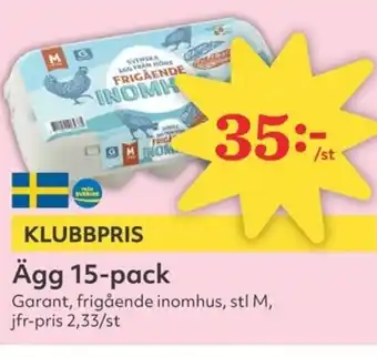 Hemköp Ägg 15-pack erbjuda