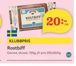 Hemköp Rostbiff erbjuda