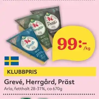 Hemköp Grevé, Herrgård, Präst erbjuda