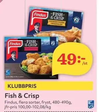 Hemköp Findus & crisp erbjuda