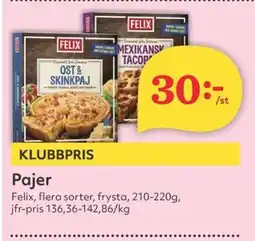 Hemköp Pajer erbjuda