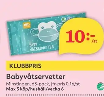 Hemköp Babyvåtservetter erbjuda