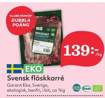 Hemköp Svensk fläskkarré erbjuda