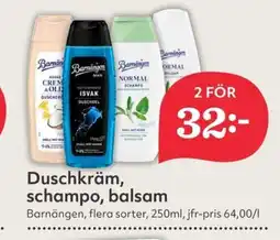 Hemköp Duschkräm, schampo, balsam erbjuda