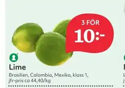 Hemköp Lime erbjuda