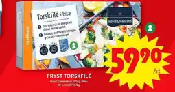 ICA Maxi Fryst torskfilé erbjuda