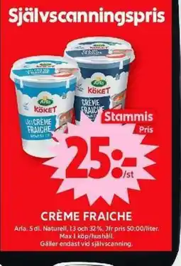 ICA Maxi Crème fraiche erbjuda