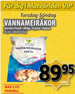 Matvärlden Tensta VANNAMEIRÄKOR erbjuda