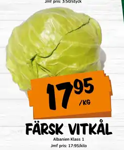 Bazaar Food market FÄRSK VITKÅL erbjuda