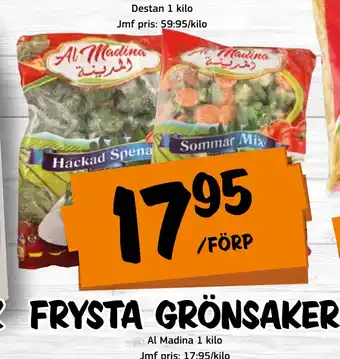 Bazaar Food market FRYSTA GRÖNSAKER erbjuda