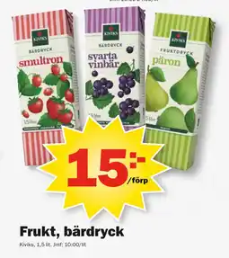 Pekås Frukt, bärdryck erbjuda