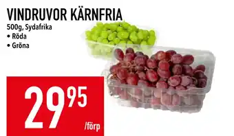 Matdax VINDRUVOR KÄRNFRIA erbjuda