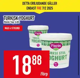 Matdax TURKISK YOGHURT erbjuda