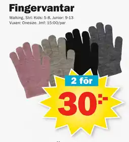 Pekås Fingervantar erbjuda