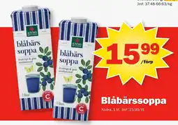 Pekås Blåbärssoppa erbjuda